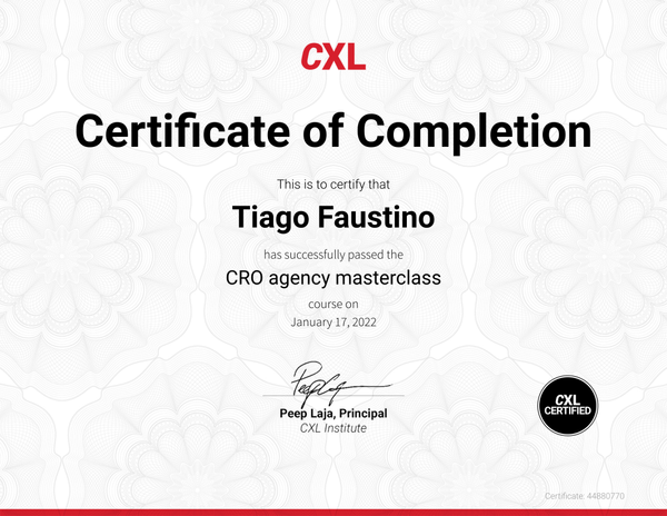 CRO Agency masterclass