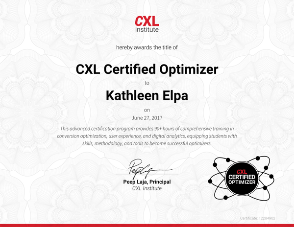 Conversion optimization
