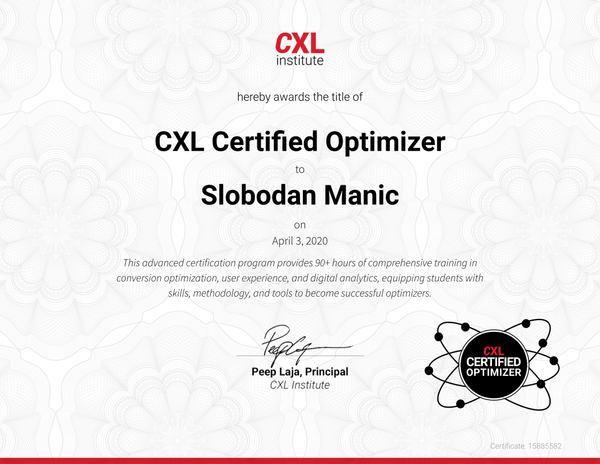 Conversion optimization