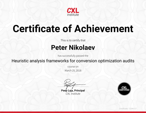 Heuristic analysis frameworks for CRO – 2017