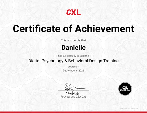 Digital Psychology & Behavioral Design Training