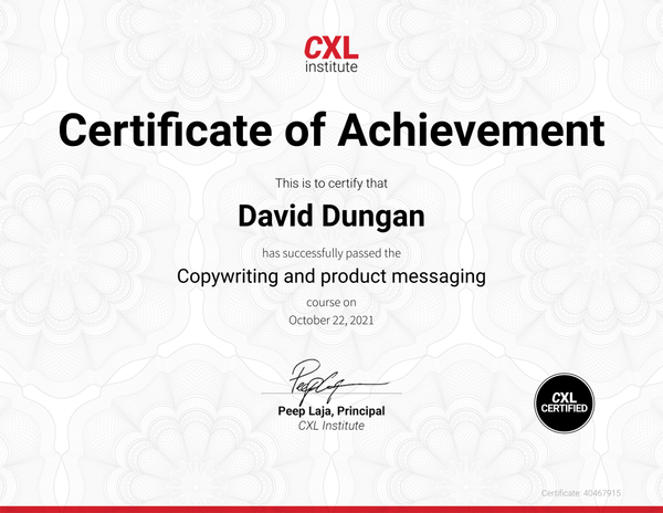 Sales Copywriting & Product Messaging – 2016