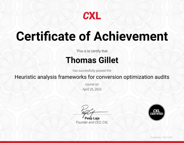 Heuristic analysis frameworks for CRO – 2017