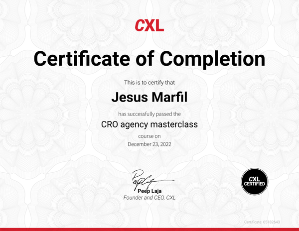 CRO Agency masterclass